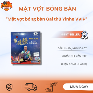 Mặt vợt bóng bàn gai thủ Yinhe VVIP gai dài, không lót