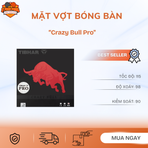 Mặt vợt bóng bàn Tibhar Crazy Bull Pro chính hãng
